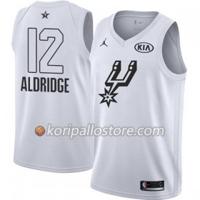 San Antonio Spurs LaMarcus Aldridge 12 2018 All Star Jordan Brand Valkoinen Miesten Pelipaidat Swingman 